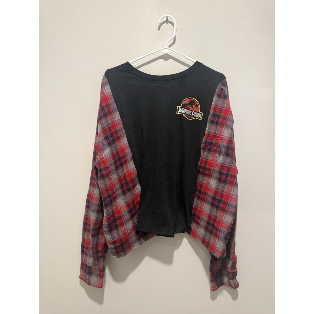 Reworked Upcycle Grunge Oversize Jurassic Park Top L/XL